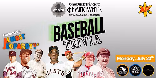 Baseball Trivia Hosted by Almost Jeopardy?*