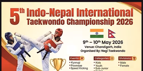 5th Indo-Nepal International Taekwondo Championship 2026