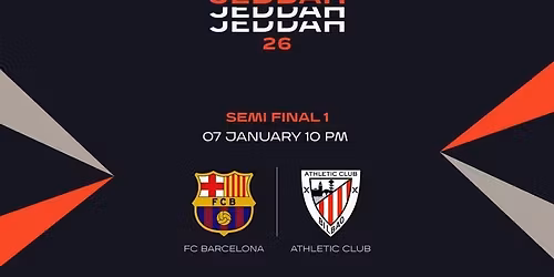 FC Barcelona vs Athletic Club - Spanish Super Cup 2026 Tickets
