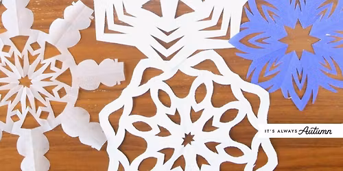 Create paper snowflakes!