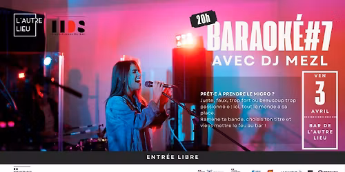 BARAOK\u00c9#7 par Dj Mezl | Bar de L\u2019Autre Lieu