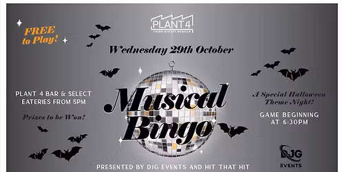 Musical Bingo - Halloween Edition