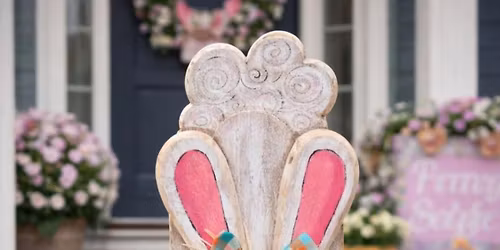 PREORDER by 4\/1) Wooden Bunny Party at Crafted and Cured in Troy!!