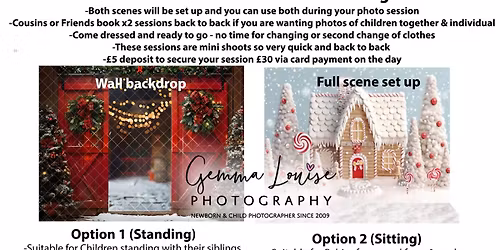 Christmas Mini Photo Shoots Tiptree Essex (Week 2)