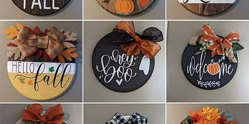 Fall Door Hanger Workshop