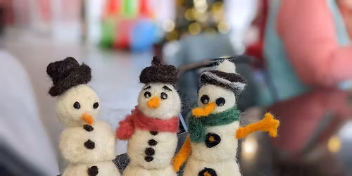Felted Snowman &  Hot Cocoa Bar