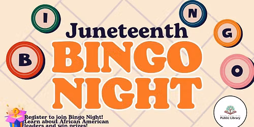 \ud83c\udf89 Juneteenth Bingo Night \ud83c\udf89