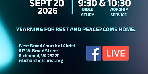 West Broad Church of Christ "Back to Church Sunday"