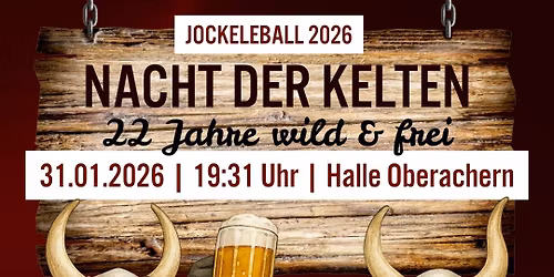 Jockeleball 2026 - "Nacht der Kelten" - 22 Jahre Keltengruppe