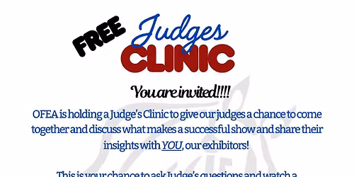 2026 Judge's Clinic