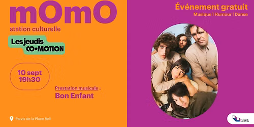 Bon Enfant \u00e0 Laval | Les jeudis Co-Motion de la station culturelle Momo