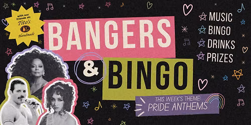 Pride Kickoff Party w\/ Tito\u2019s + Bingo