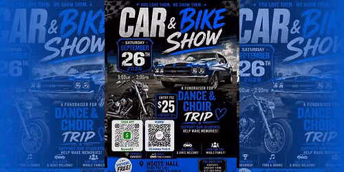 CAR & BIKE SHOW AT HOOTS HALL