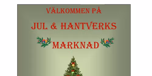 Boka bord på Jul & Hantverksmarknad 30/11 kl 12-16
