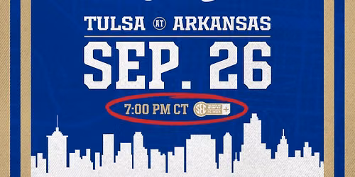 TU Alumni Tent Party : Tulsa Football at Arkansas