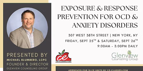 Exposure & Response Prevention For OCD & Anxiety Disorders - New York, NY