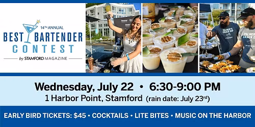 14th  Annual Best Bartender Contest event, hosted by Stamford magazine