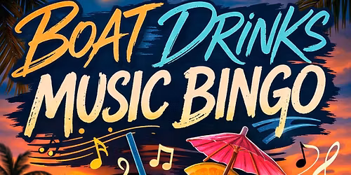 Boat Drinks Music Bingo