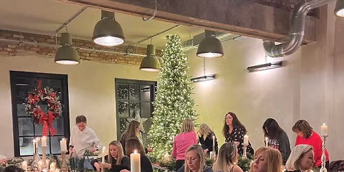 Luxury Christmas Wreath Making Workshop (With In Bloom & Co in Warwick) 