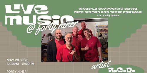 LIVE MUSIC - R.E.D. Band - The Bar @ Forty Niner