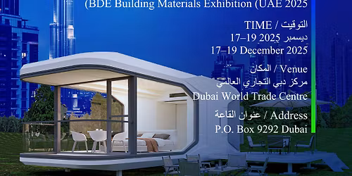 19th China (UAE) Export Brand Exhibition \u2013 Building Materials