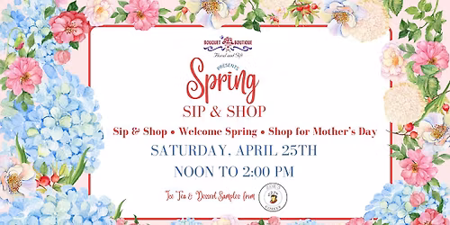 Spring Sip & Shop Event at Bouquet Boutique