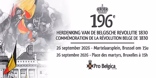 Event 1830 -2026 Pro Belgica