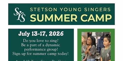 Stetson Young Singers Choir Camp