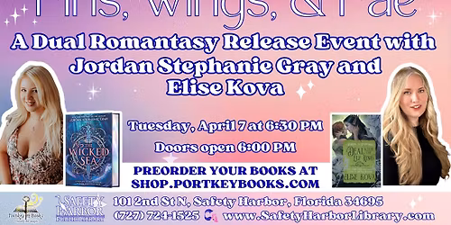 Fins, Wings, & Fae: A Dual Romantasy Release Event with Jordan Stephanie Gray and Elise Kova