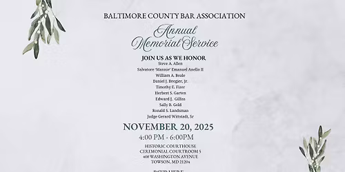 BCBA Annual Memorial Service