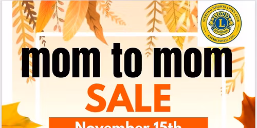 Mom to Mom Sale