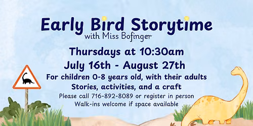 Early Bird Storytime with Miss Bofinger
