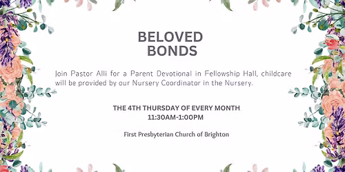 Beloved Bonds: Parent Devotional with Childcare