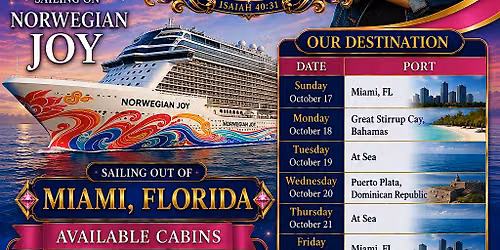 Sister2Sister Fellowship Cruise 2027