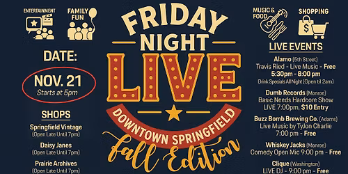 Friday Night LIVE - November 21st - Downtown