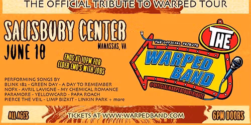 The Warped Band - Official Warped Tour Tribute at Salisbury Center