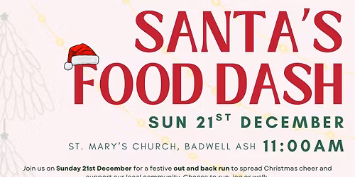 Santa\u2019s Food Dash - Community Run & Foodbank-raiser