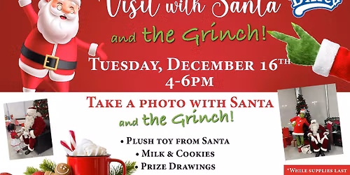 Visit with Santa & the Grinch!