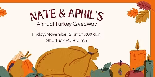 Turkey Giveaway with 102.5 WIOG!