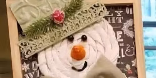 Frosty on a Frame \u2013 Yarn Snowman Workshop with Donna