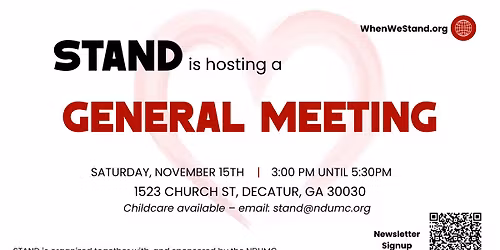 STAND General Meeting