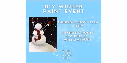 DIY Winter Paint Event