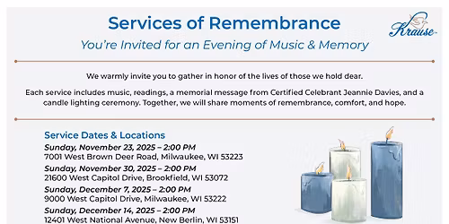 Services of Remembrance 2025 - Brookfield