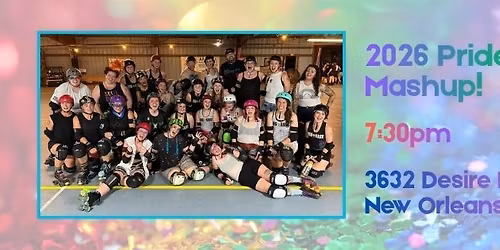 Big Easy Roller Derby Pride Mashup