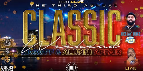 THE THIRD ANNUAL CLASSIC WEEKEND KICKOFF & ALUMNI AFFAIR @ DEW DROP INN