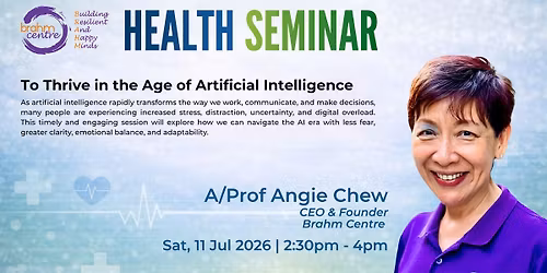 Overcoming Our Fears Towards AI by A\/Prof Angie Chew