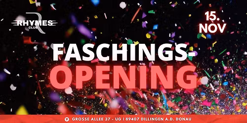 Faschings-Opening @ Rhymes Club