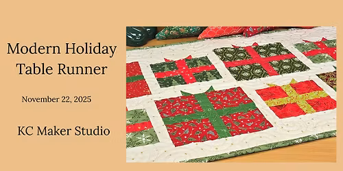 Modern Holiday Table Runner