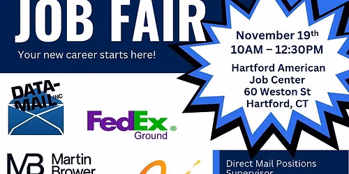 Hartford Job Fair @ The Hartford American Job Center