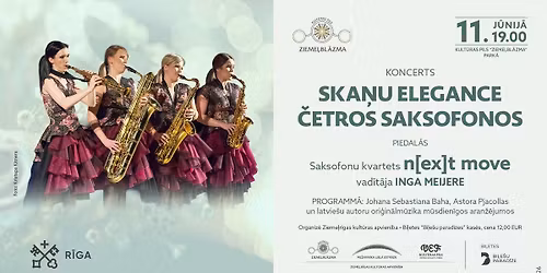 KONCERTS | SKA\u0145U ELEGANCE \u010cETROS SAKSOFONOS